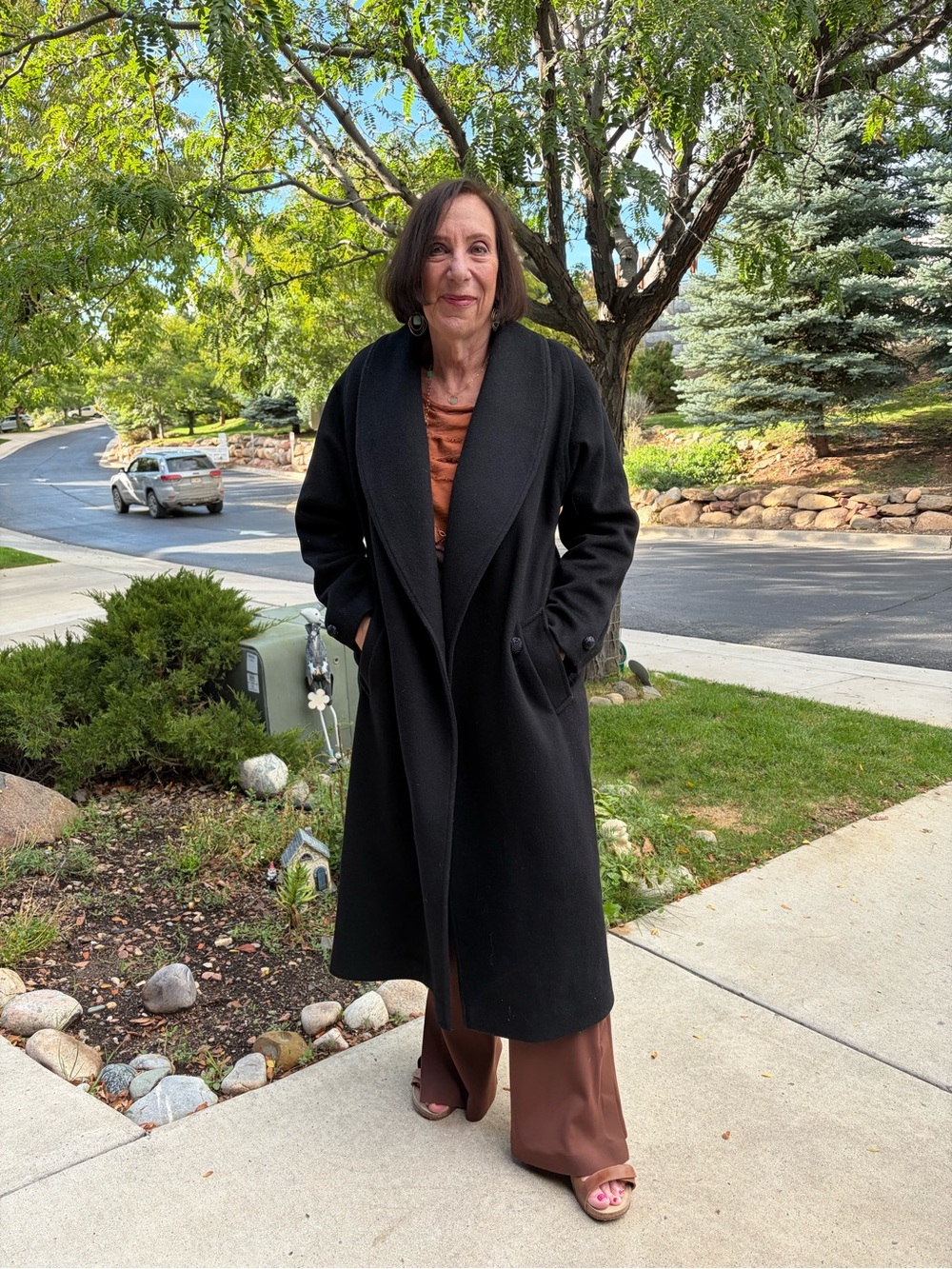 Classic Black Designer Coat